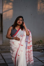 Nurani Jamdani Saree - Uttariya