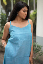 Vedha — Handwoven Gamcha Cotton Slip Dress