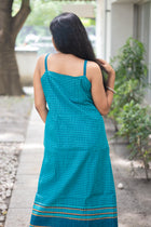 Meghna — Handwoven Gamcha Cotton Slip Dress