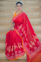 Anjali — Handwoven Dhonekhali Cotton Saree
