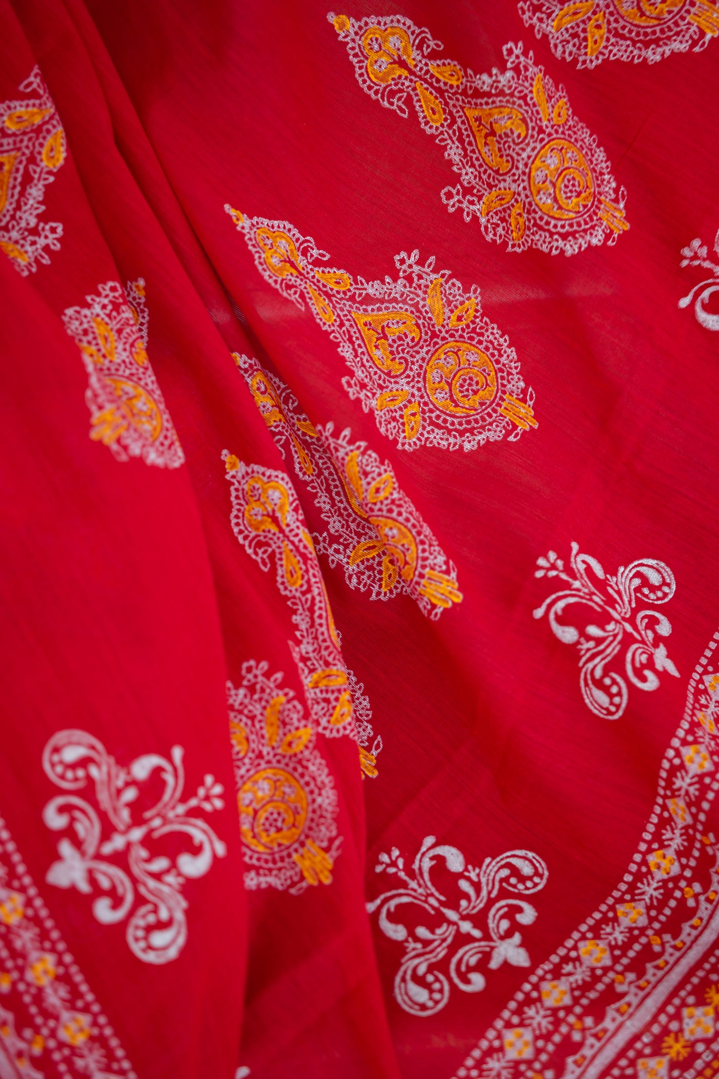 Anjali — Handwoven Dhonekhali Cotton Saree