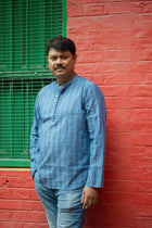 Indranil — Handwoven Cotton Short Kurta