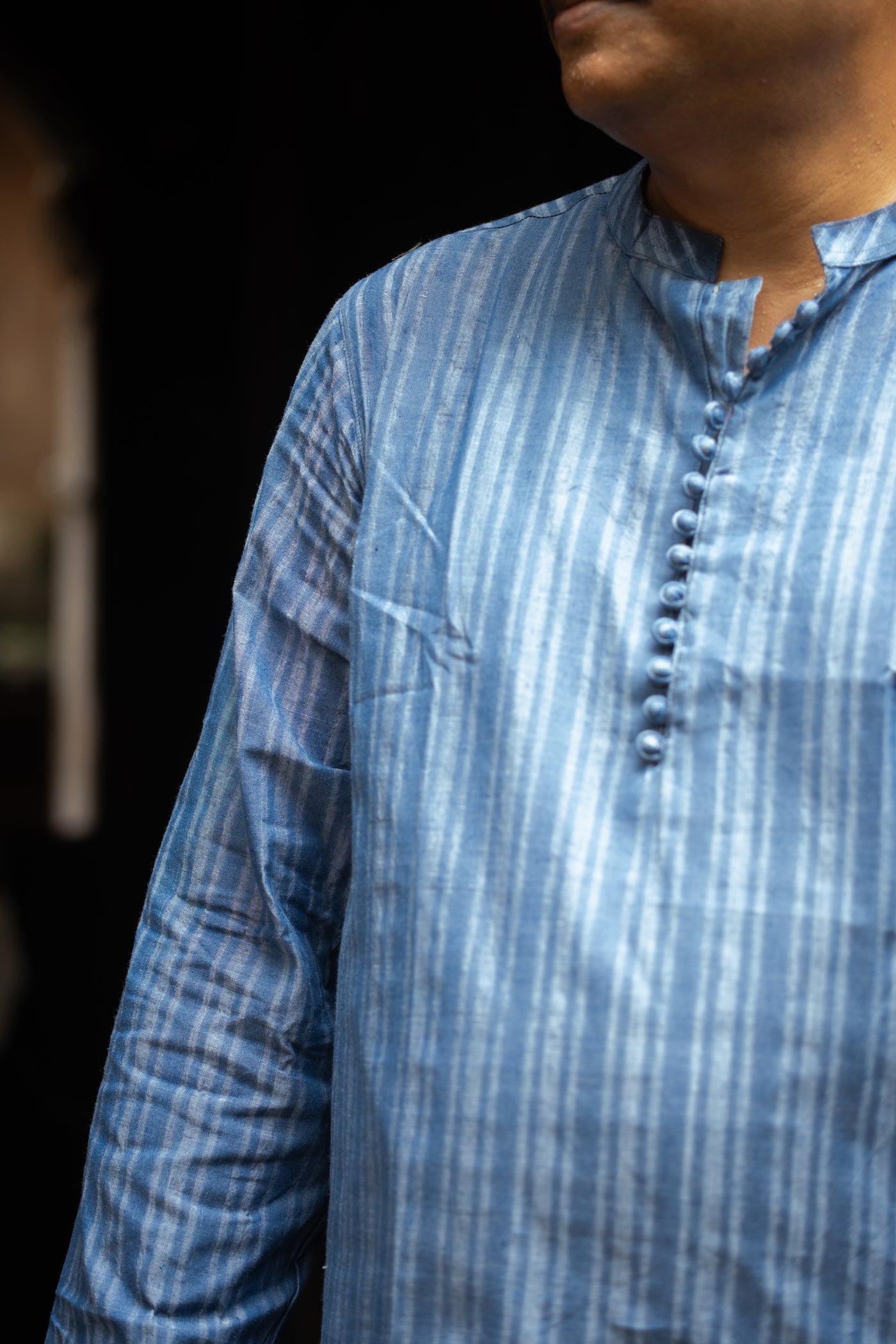 Indranil — Handwoven Cotton Short Kurta