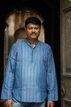 Indranil — Handwoven Cotton Short Kurta