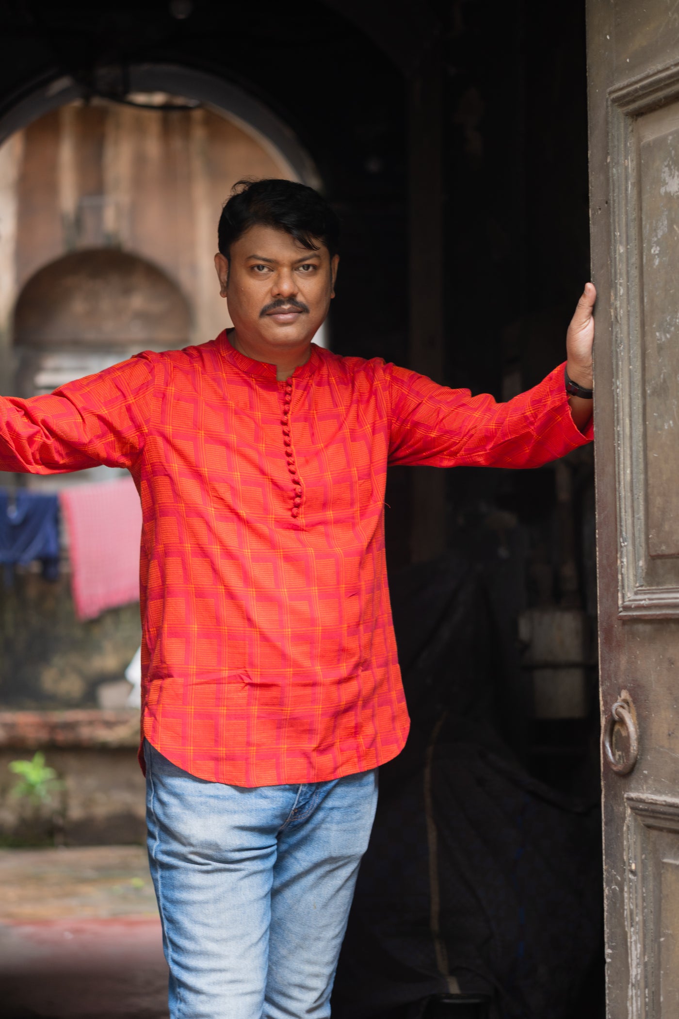 Angar — Handwoven Cotton Short Kurta