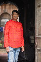Angar — Handwoven Cotton Short Kurta
