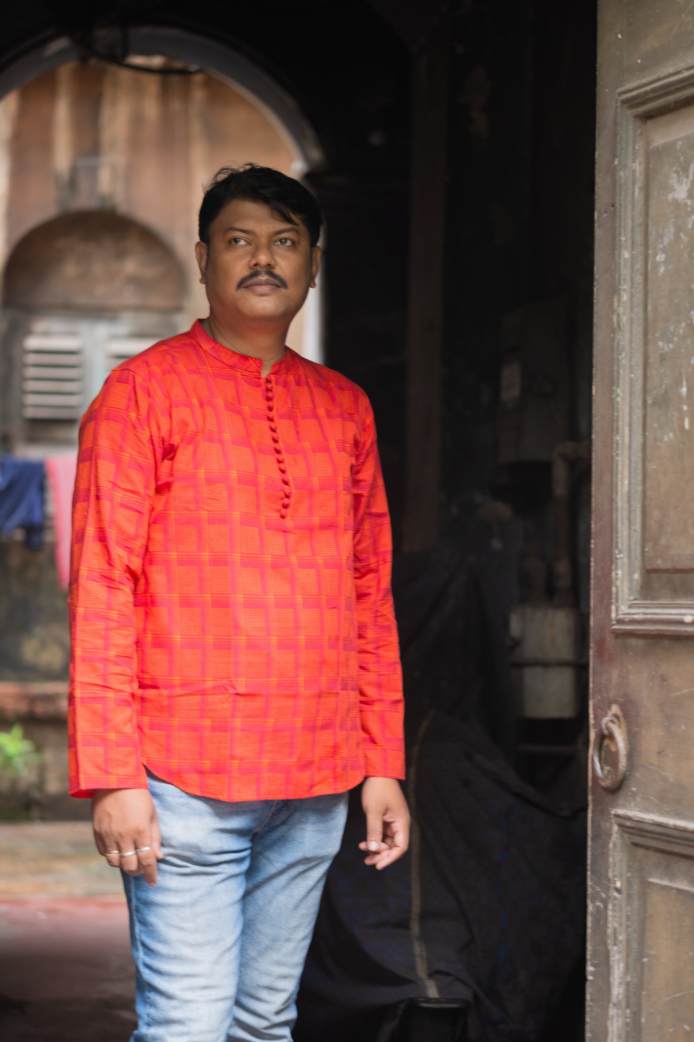 Angar — Handwoven Cotton Short Kurta