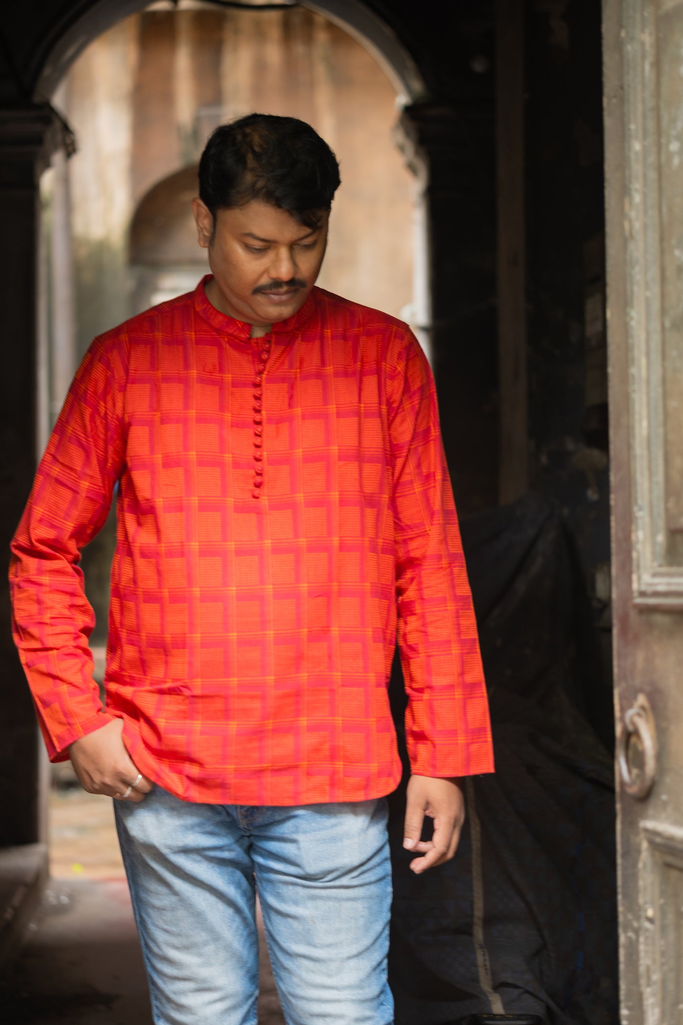 Angar — Handwoven Cotton Short Kurta
