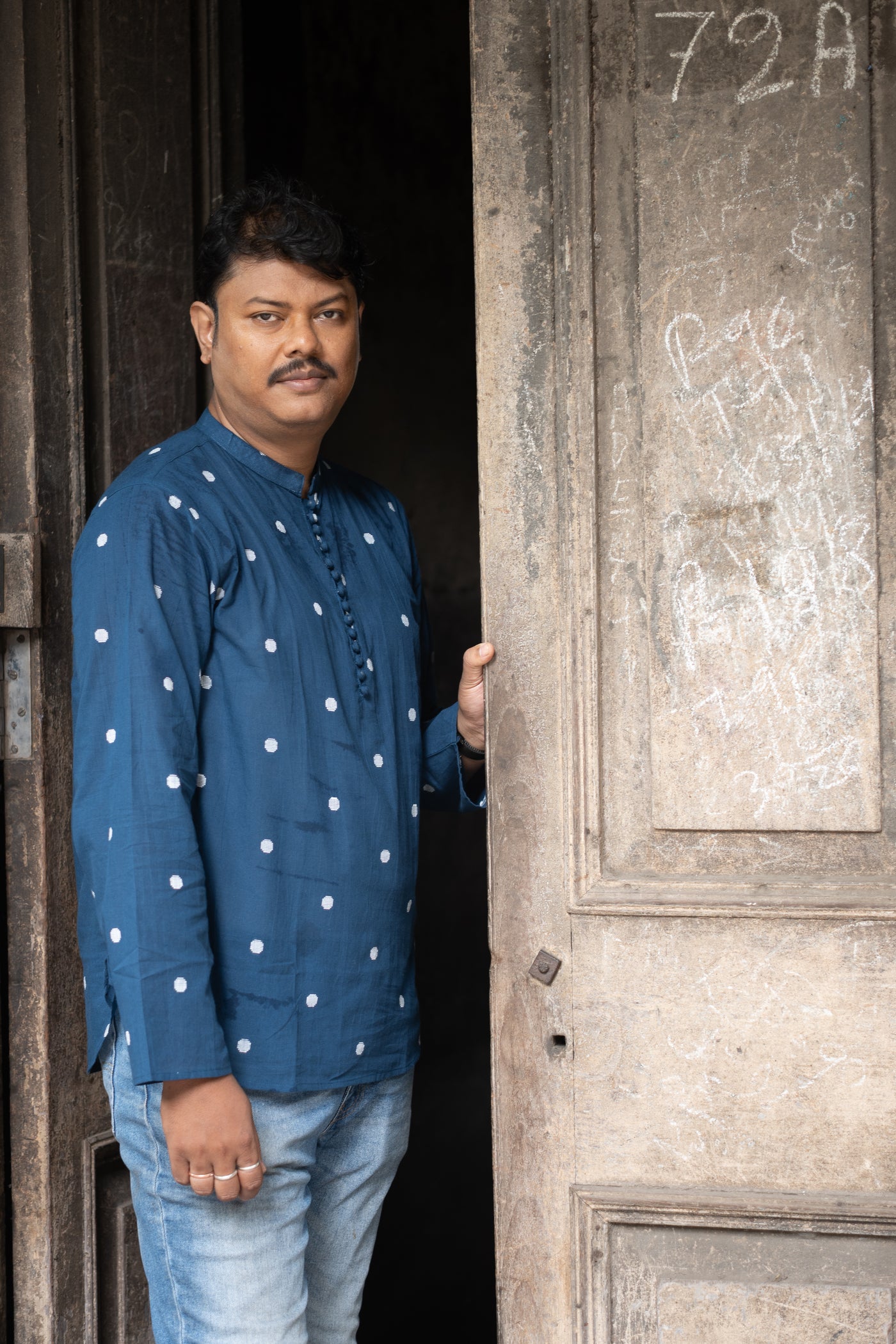 Nakshatra — Handwoven Cotton Short Kurta
