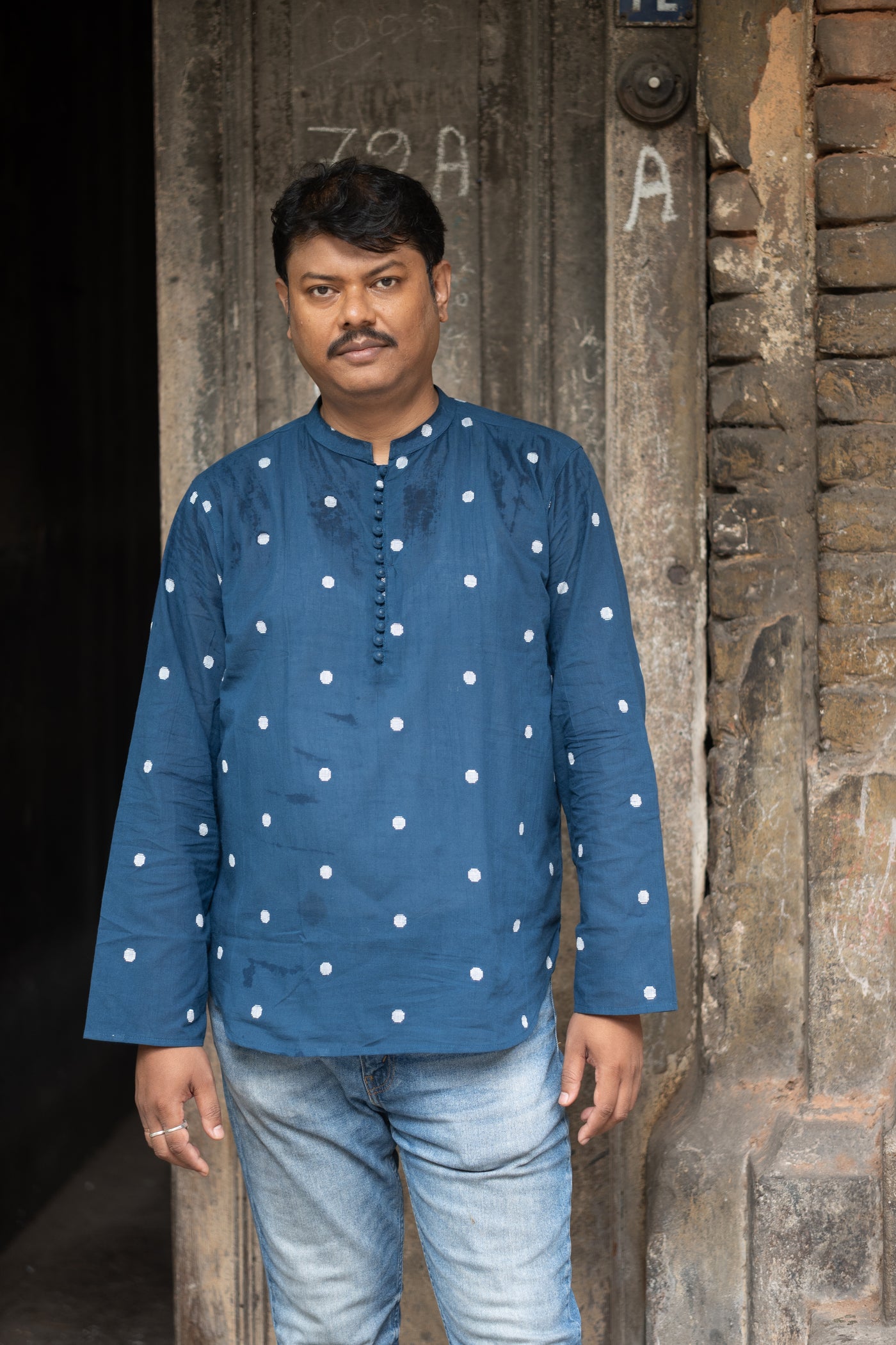 Nakshatra — Handwoven Cotton Short Kurta
