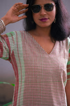 Rong Gamcha Weave Tiered Midi Dress