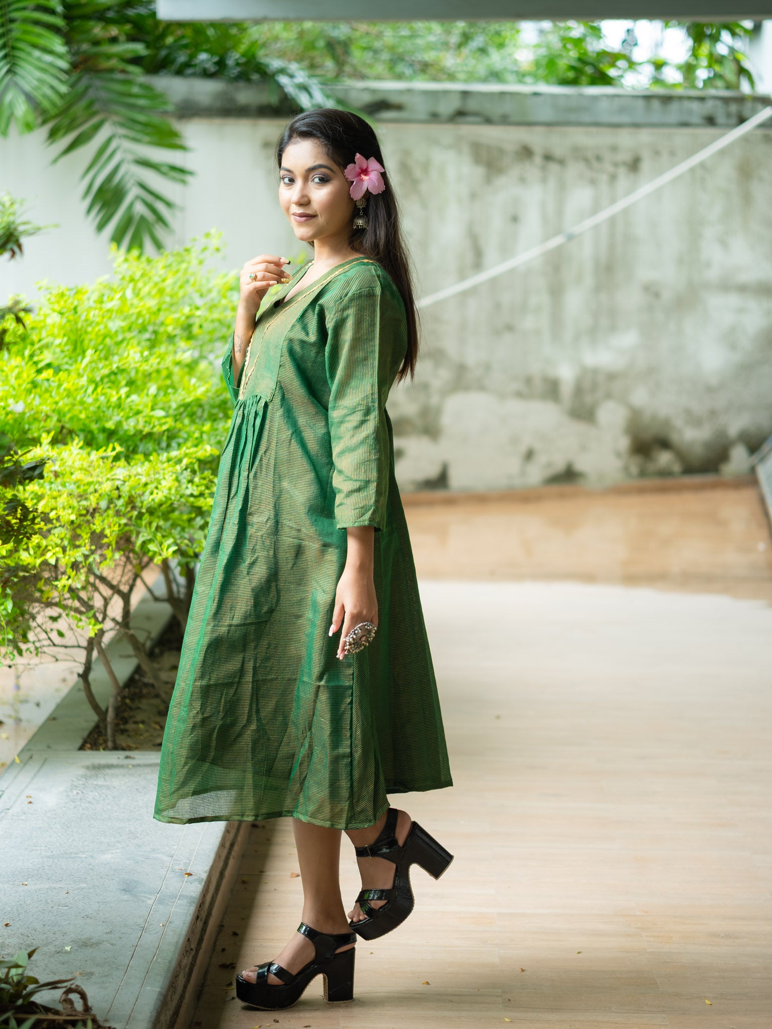 Forest Green Dress