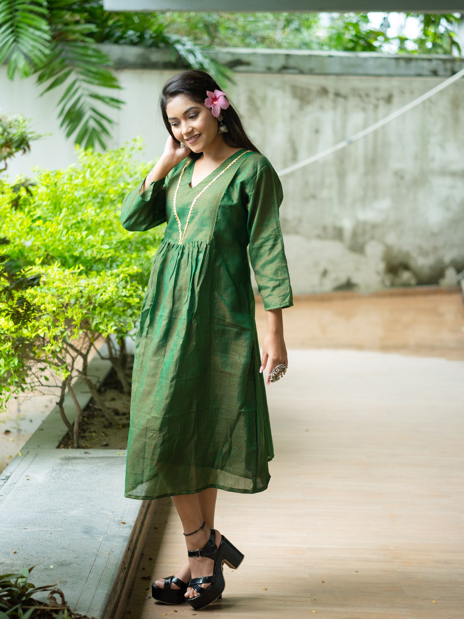 Forest Green Dress