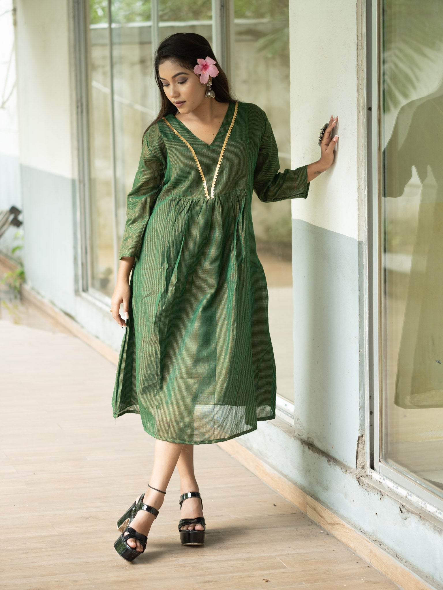 Forest Green Dress