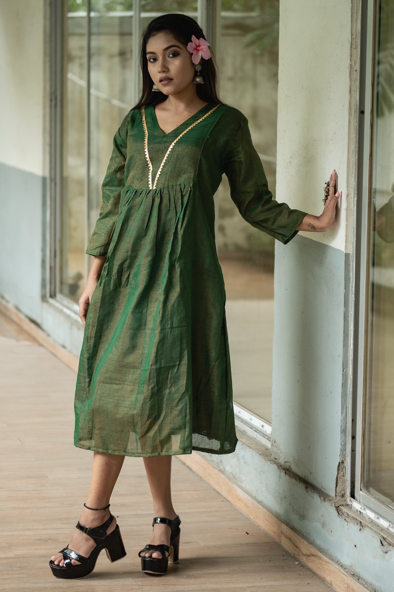 Forest Green Dress