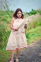 Shephali — Handwoven Jamdani Dress - Uttariya