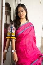 Pink O Love Linen Saree