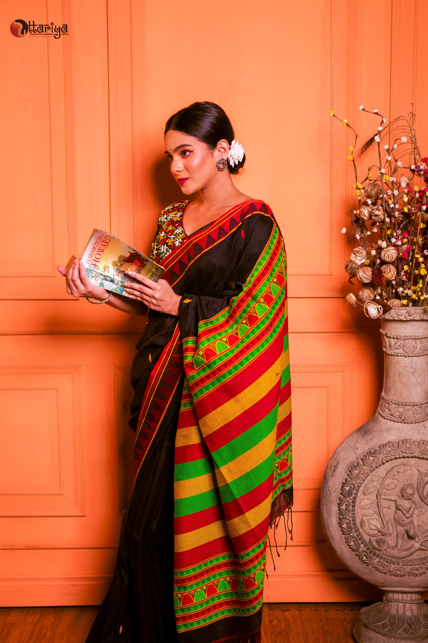 Nature's Motif Saree - Uttariya