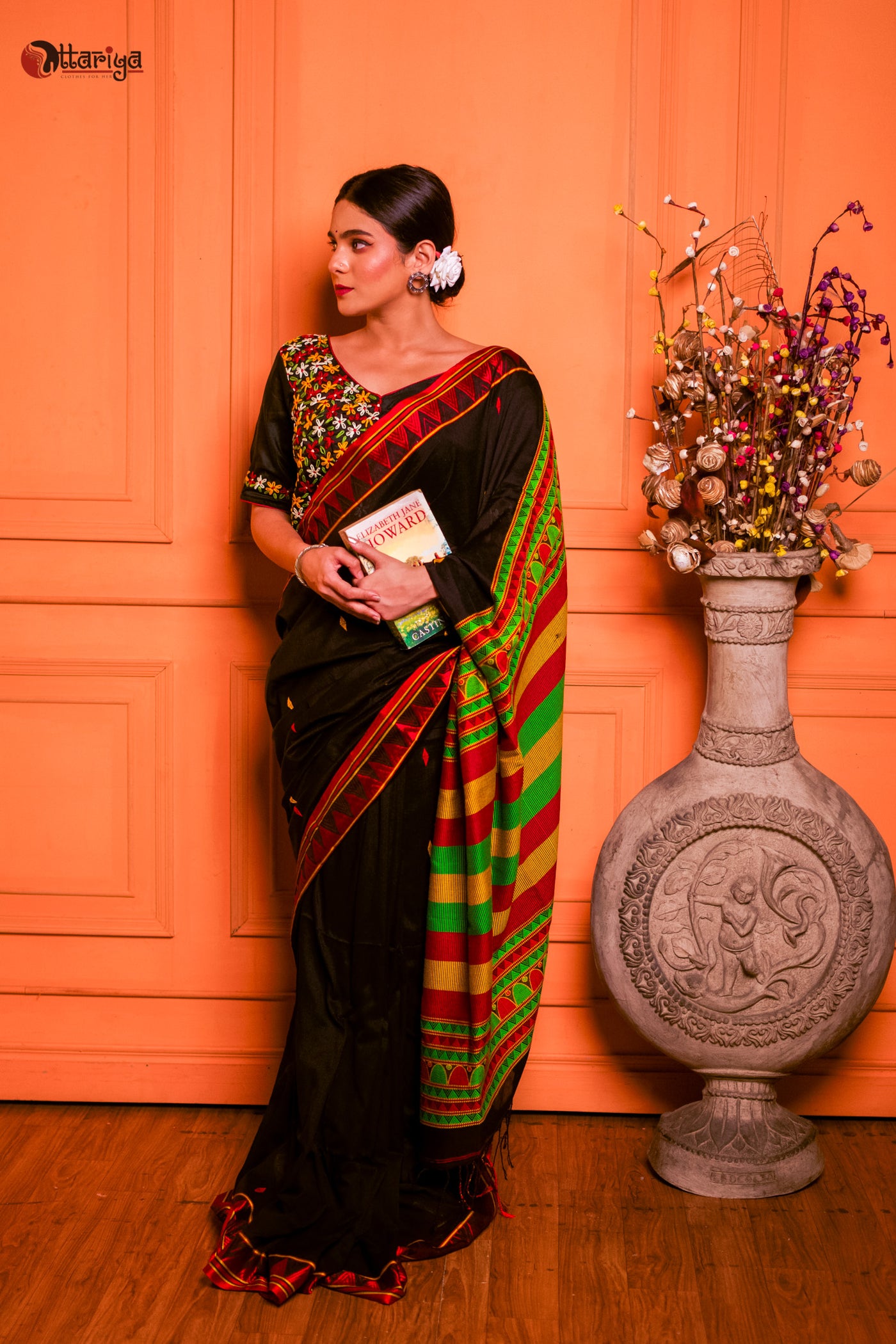 Nature's Motif Saree - Uttariya
