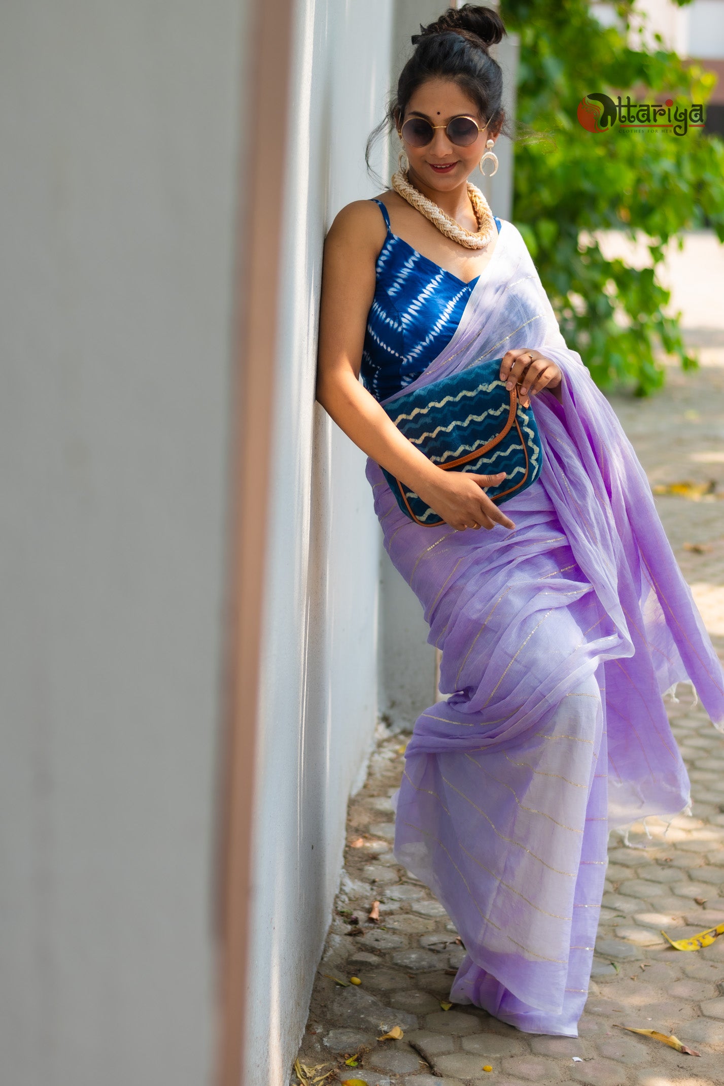 Mauve Maffin Saree