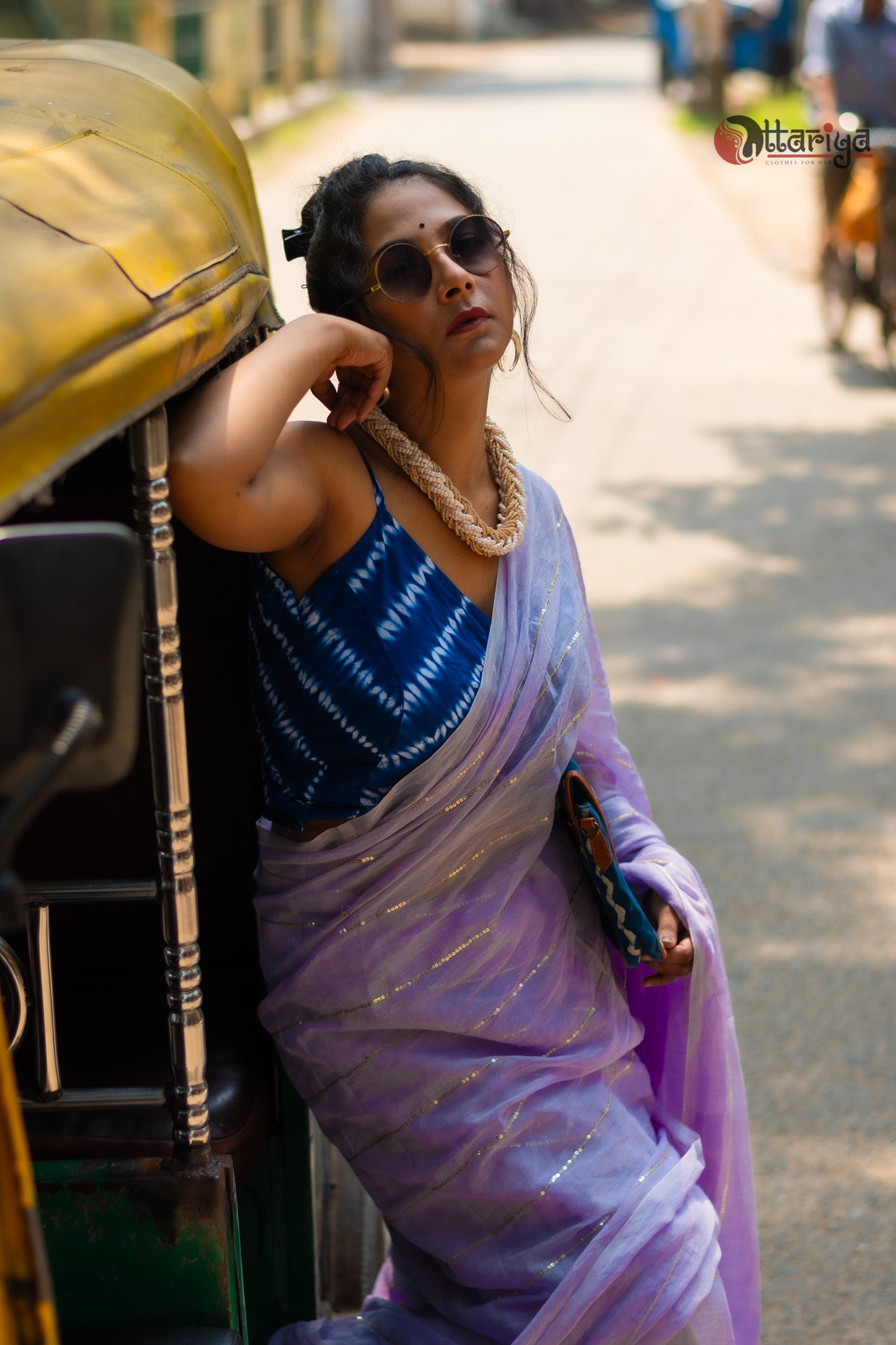 Mauve Maffin Saree