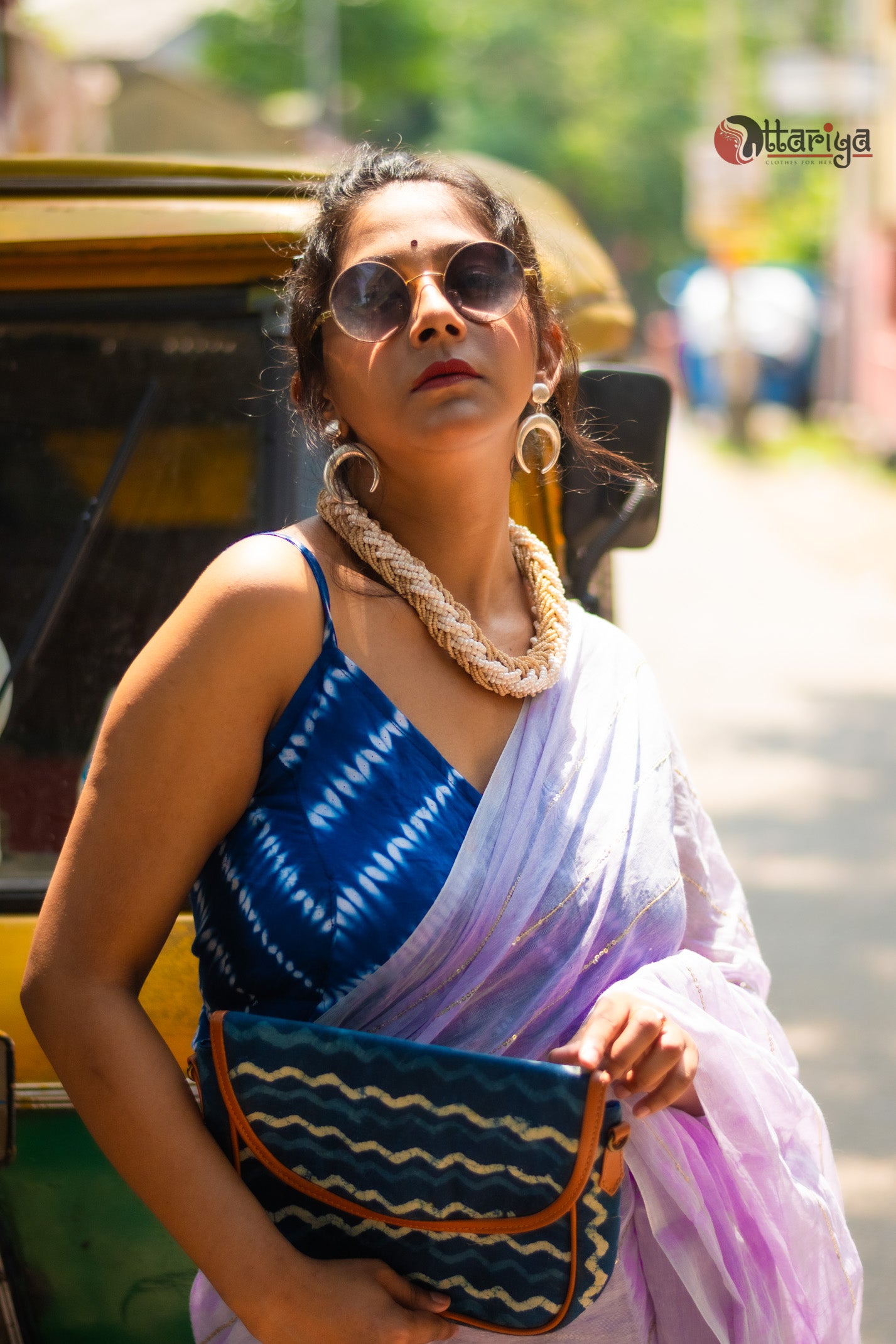 Mauve Maffin Saree