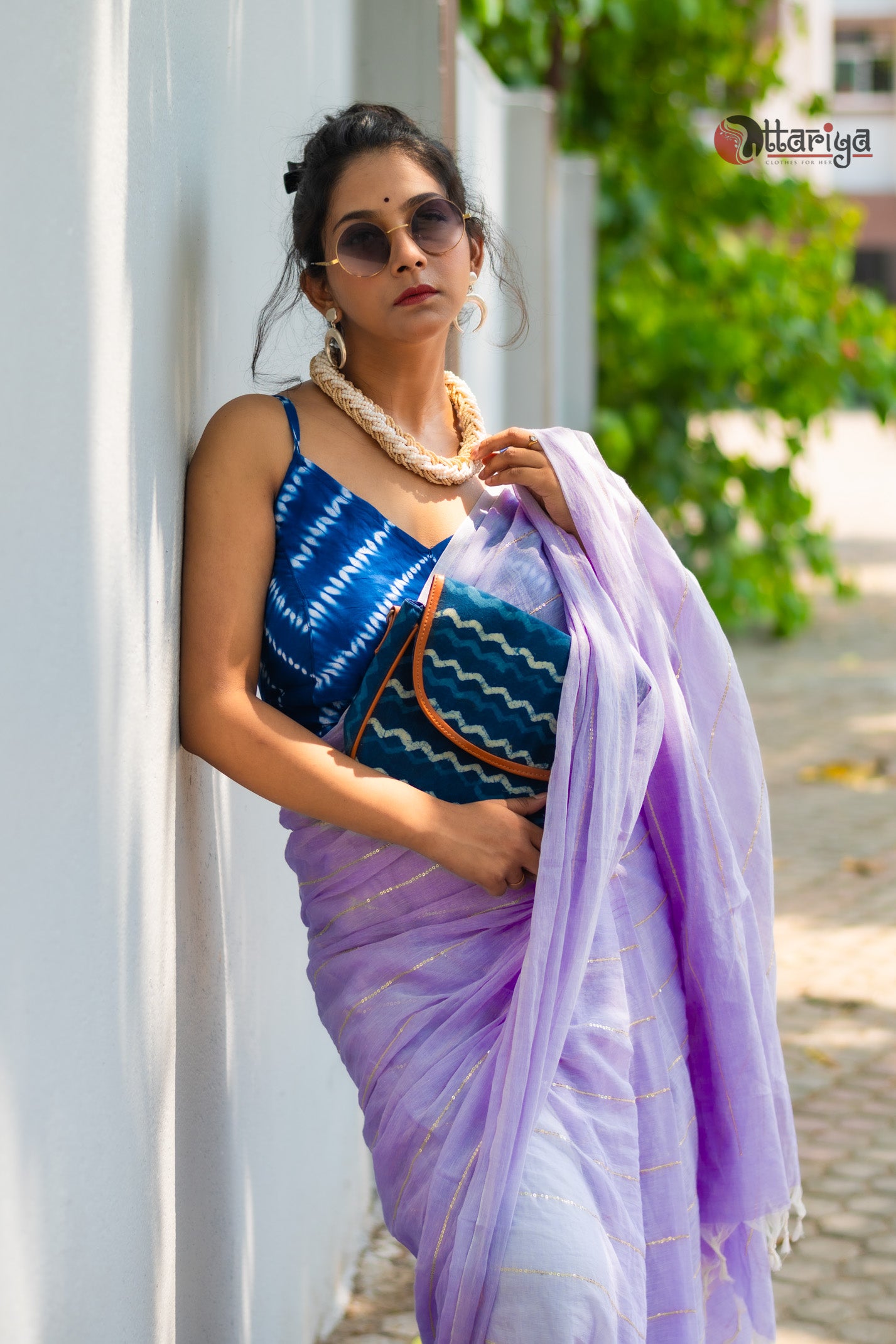 Mauve Maffin Saree