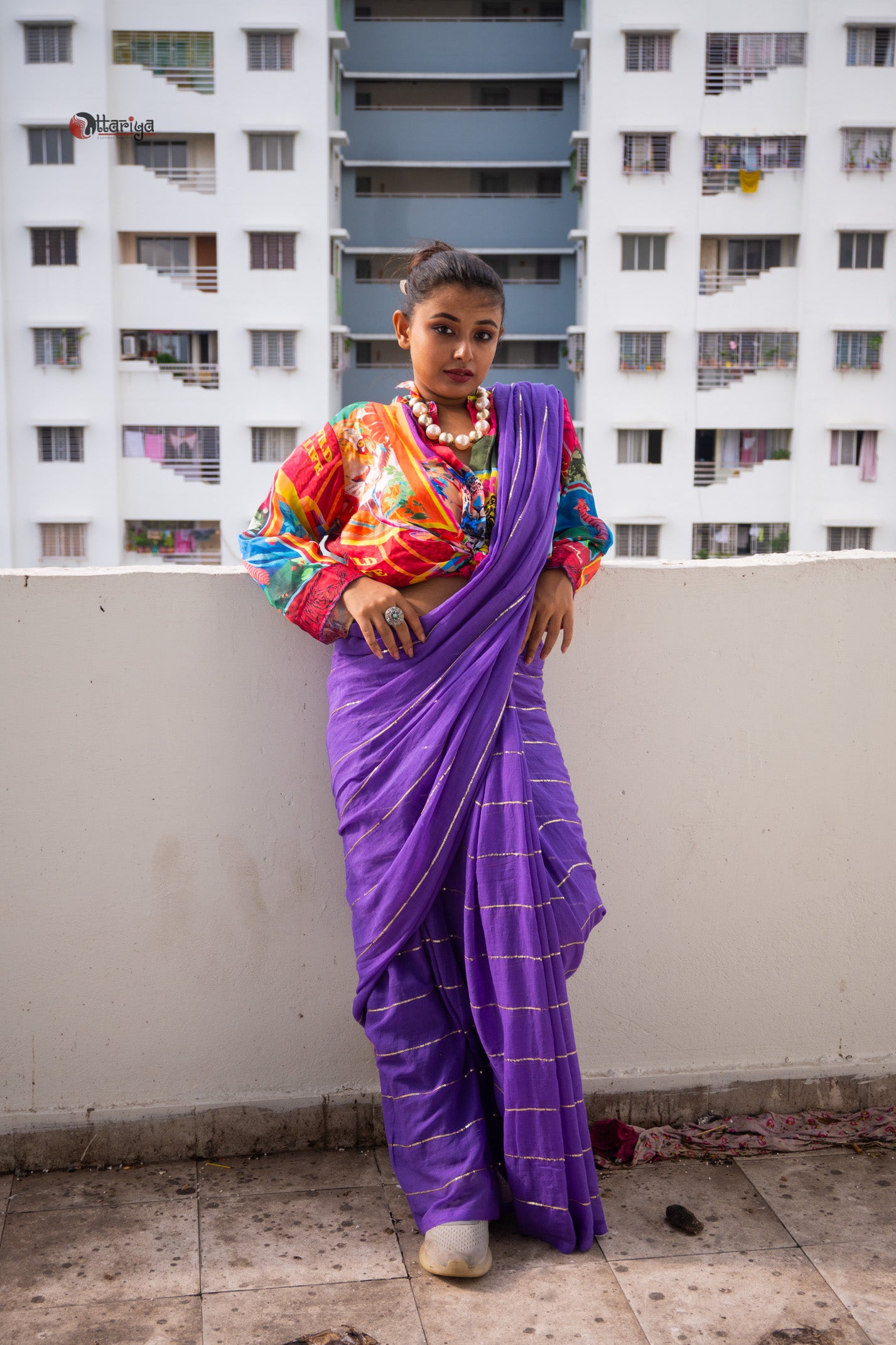 Sitara Purple Saree