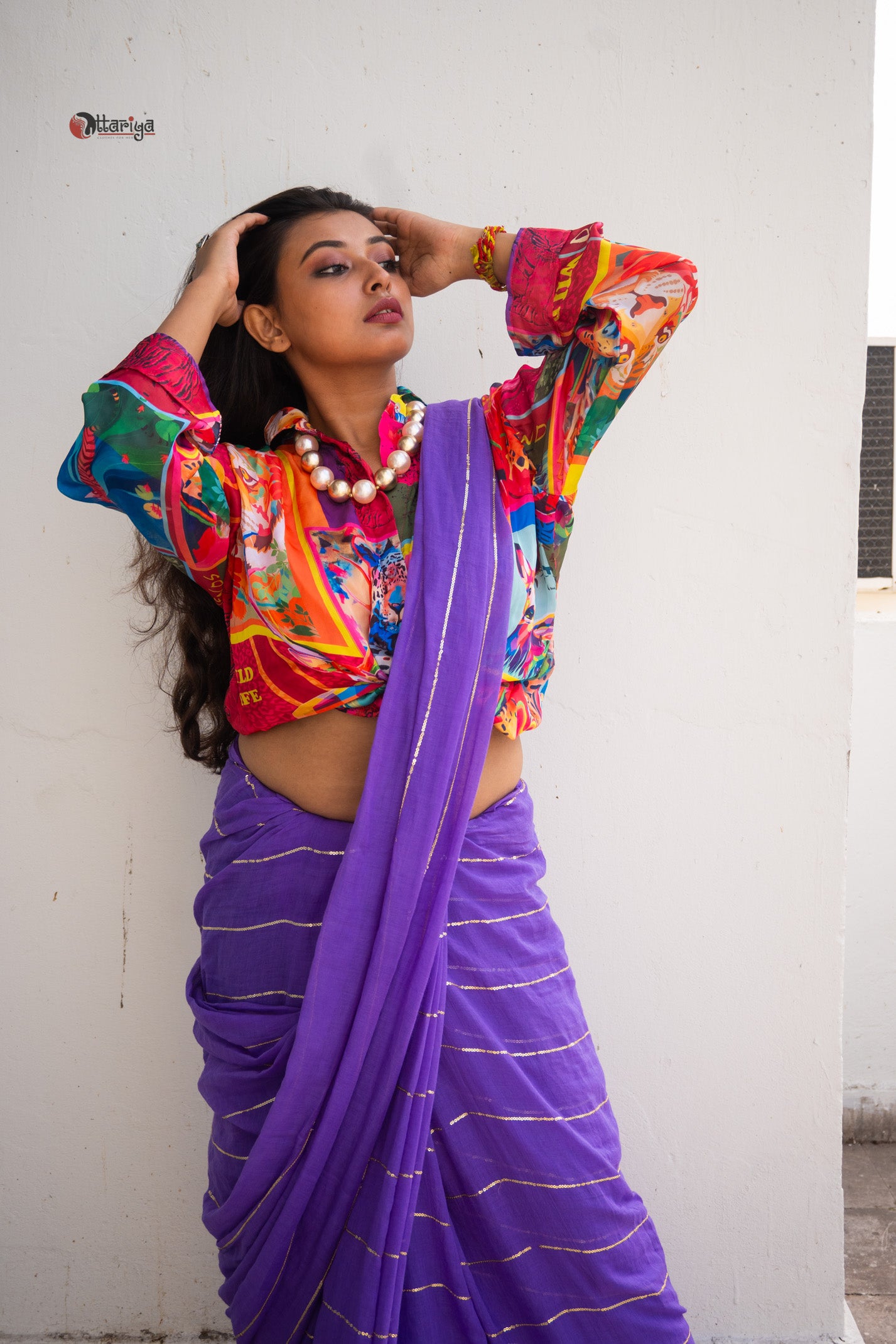 Sitara Purple Saree