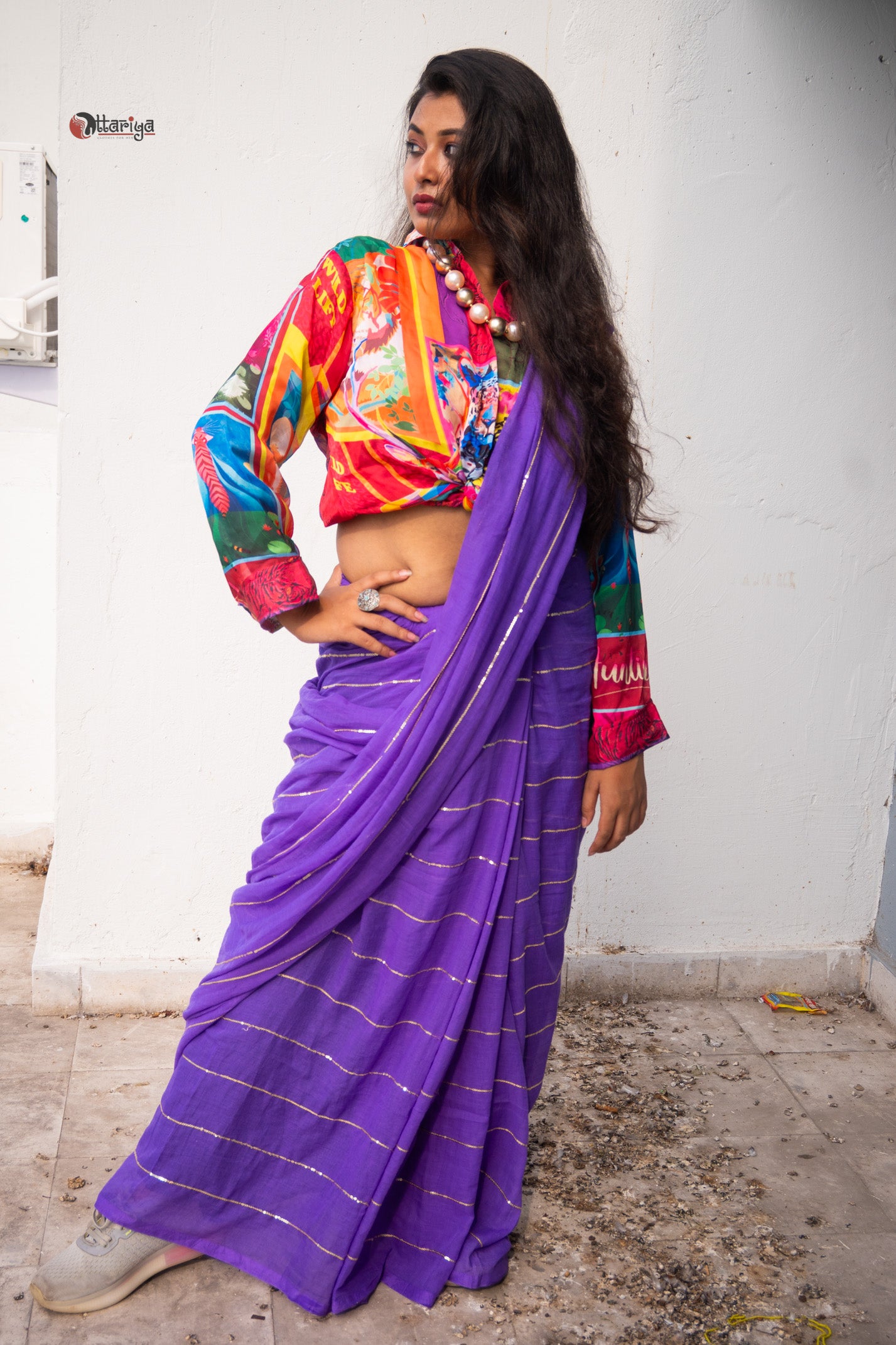 Sitara Purple Saree