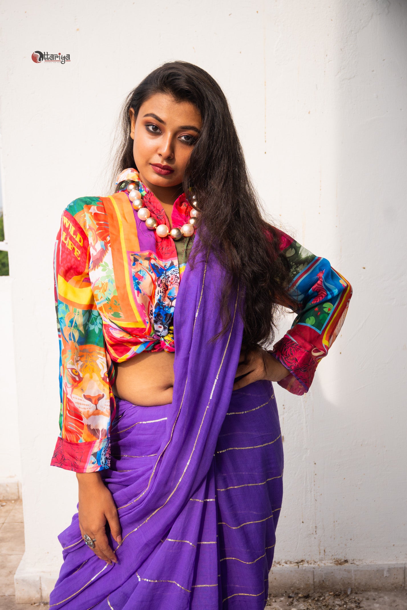 Sitara Purple Saree