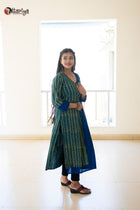 Organic Khadi Bliss Ajrakh Cotton Kurti - Uttariya
