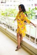 Sunehri Saaj Printed Maslin Silk Dress - Uttariya
