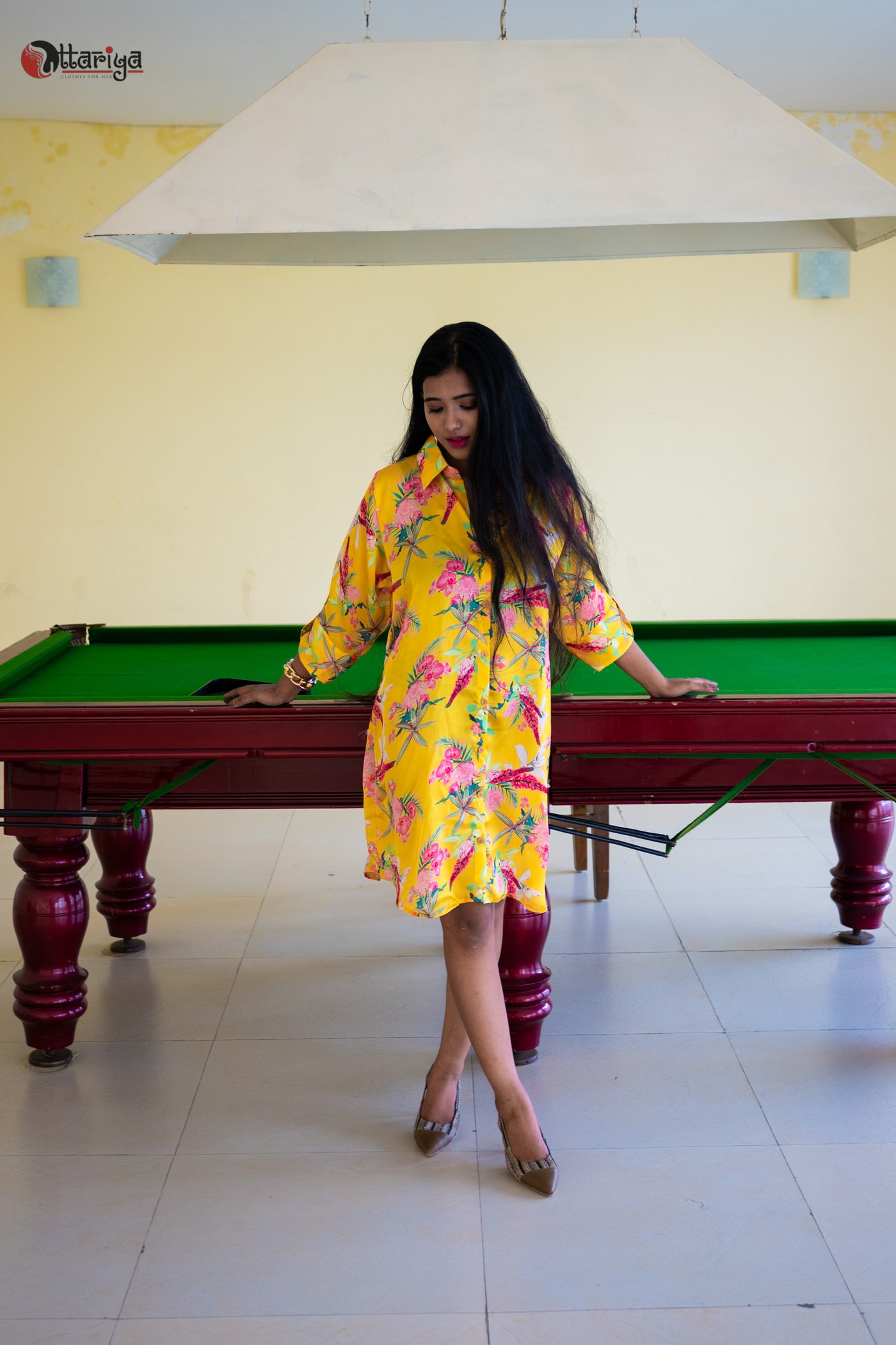Sunehri Saaj Printed Maslin Silk Dress - Uttariya