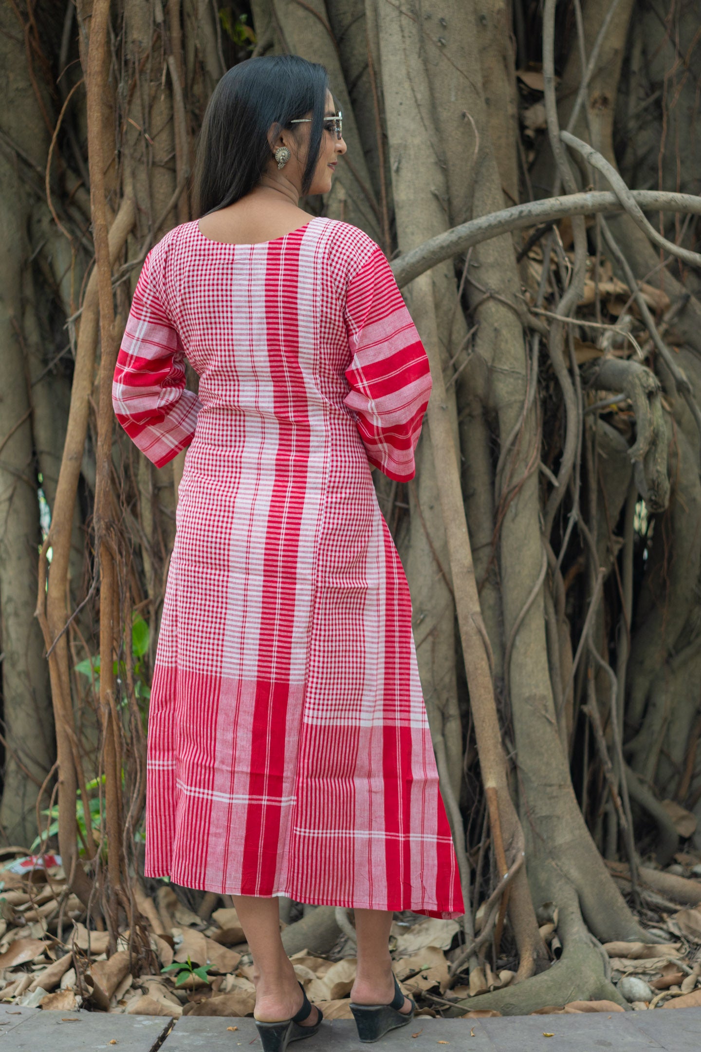 Bahar Gamcha Dress
