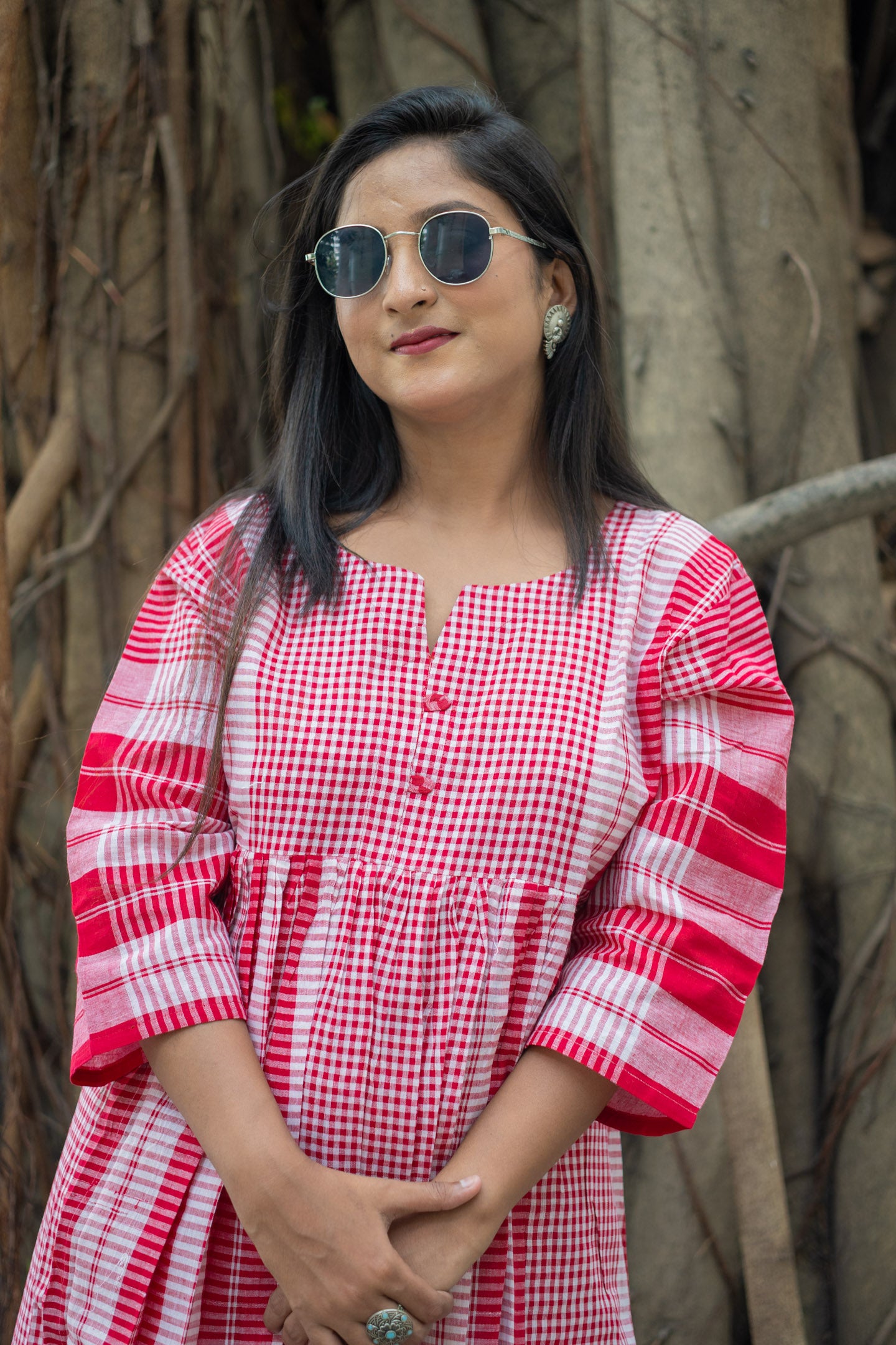 Bahar Gamcha Dress