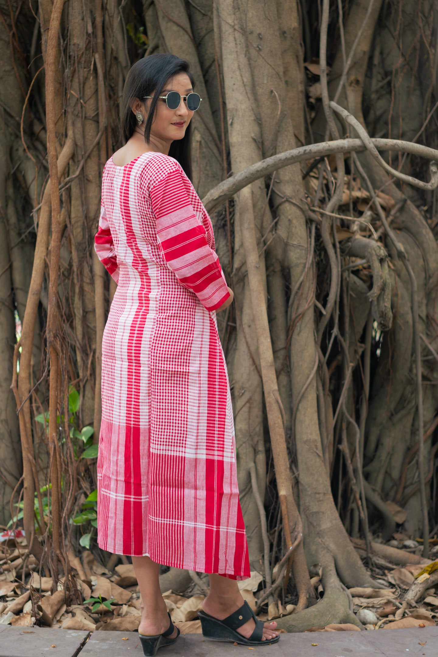 Bahar Gamcha Dress