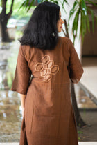 Chandan French Knot Mul Cotton Dress - Uttariya