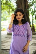 Oparajita French Knot Mul Cotton Dress