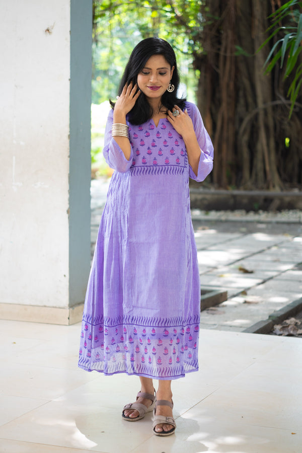Oparajita French Knot Mul Cotton Dress