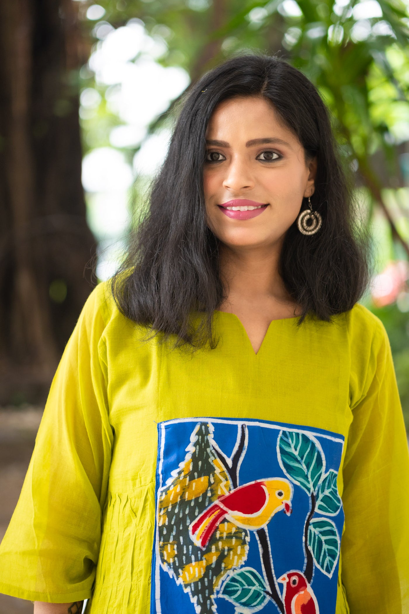 Panchi French Knot Mul Cotton Dress