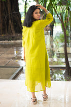 Panchi French Knot Mul Cotton Dress