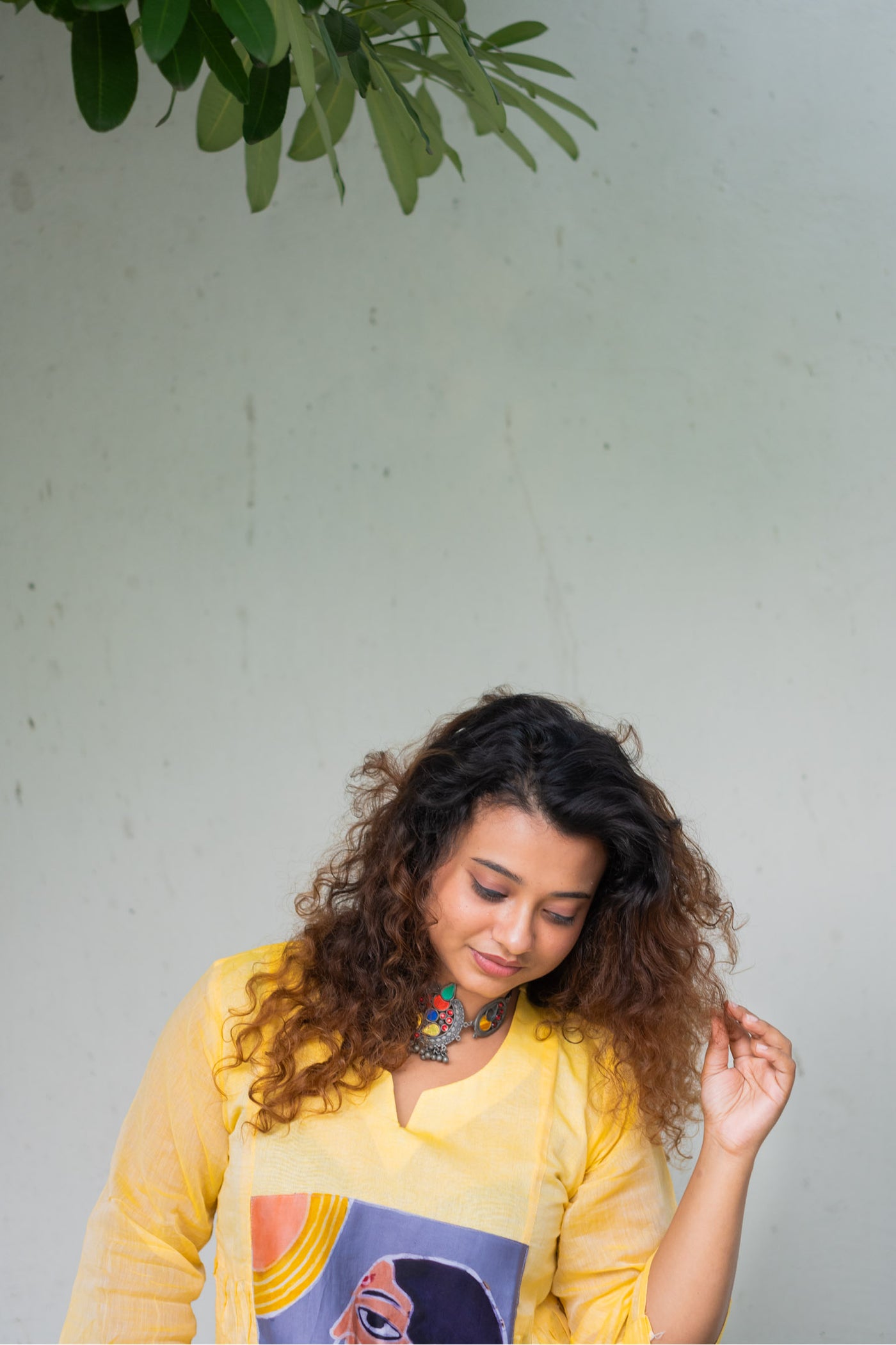 Holud Pakhi Dress