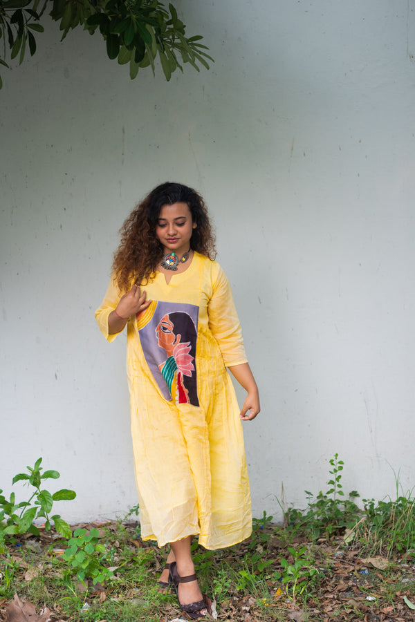 Holud Pakhi Dress