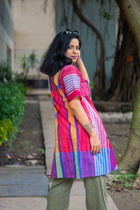 Abeer Gamcha Weave Tunic Dress