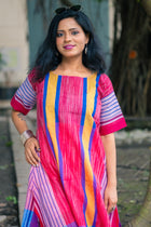 Abeer Gamcha Weave Tunic Dress