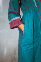 Kajori — Handwoven Gamcha Cotton Kurta Dress