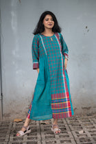 Kajori — Handwoven Gamcha Cotton Kurta Dress