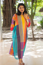 Ushoshi — Handwoven Gamcha Cotton Kurta Dress