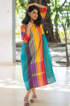 Ushoshi — Handwoven Gamcha Cotton Kurta Dress